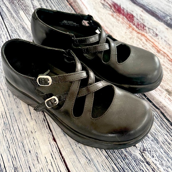 Dansko Shoes - Dansko Black Leather Mary Jane Clog Mules size 40